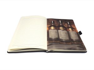 Gordon And Macphail custom notebook with custom inserts